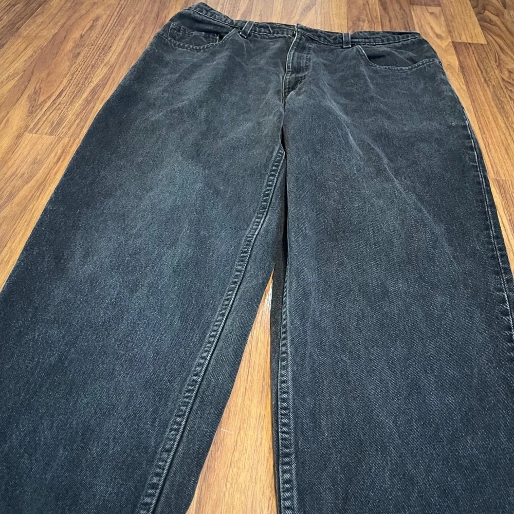 Levis 560 Loose Fit Tapered Leg Jeans Mens 38x34 Black Denim Made in USA 1996